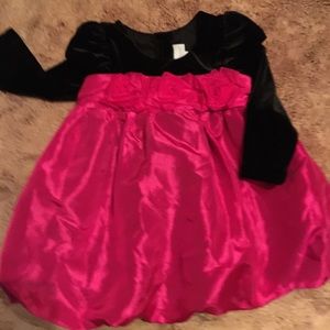 Genuine Rose Formal 12 Months Red Black Rose Dress